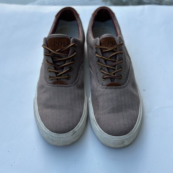 Polo Ralph Lauren Vaughn Men’s Leather Sneakers Size 9 - Picture 4 of 8